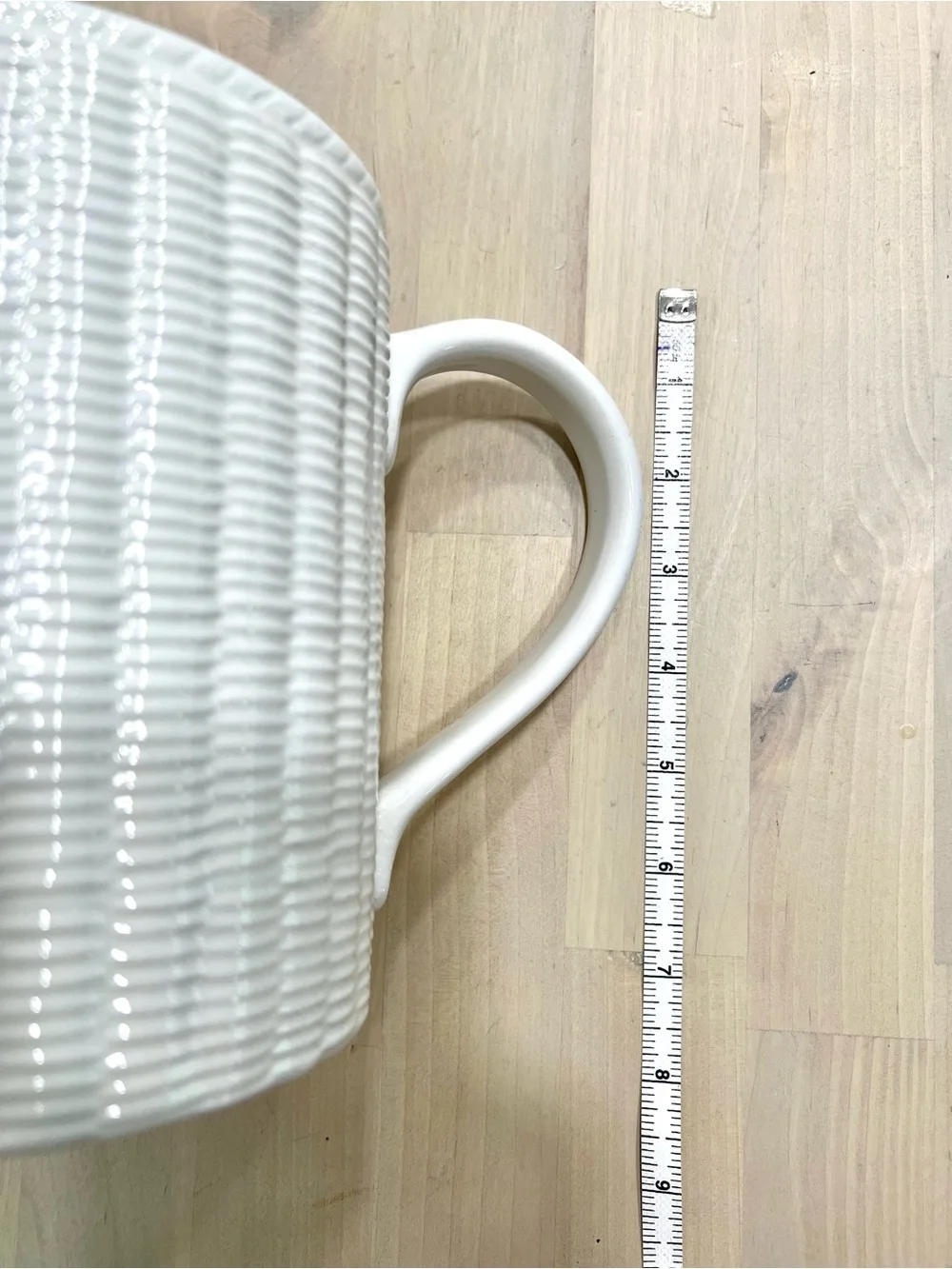 Tiffany & Co. Vintage White Wicker Ceramic Water Pitcher
